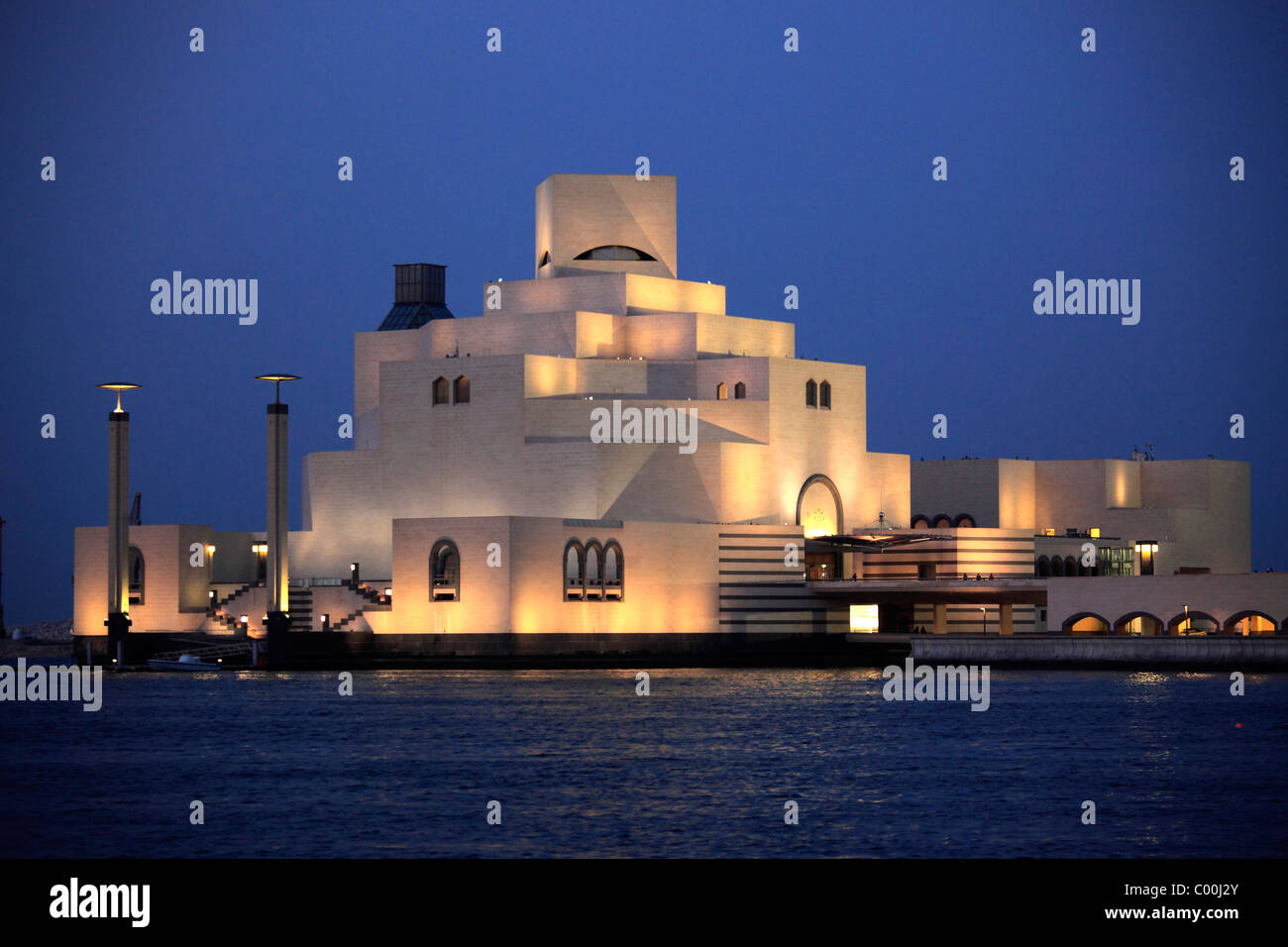 Qatar, Doha, Museum of Islamic Art, I.M. Pei architect, Stock Photo