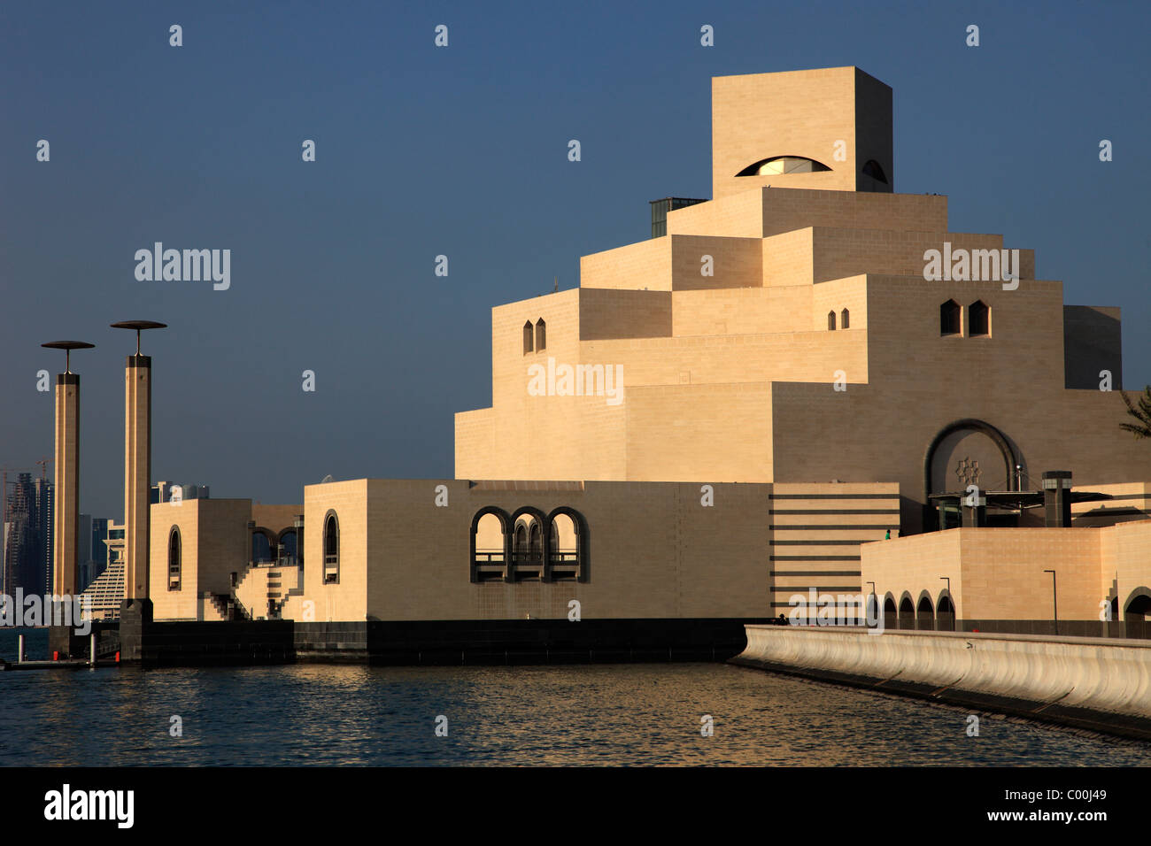 Qatar, Doha, Museum of Islamic Art, I.M. Pei architect, Stock Photo