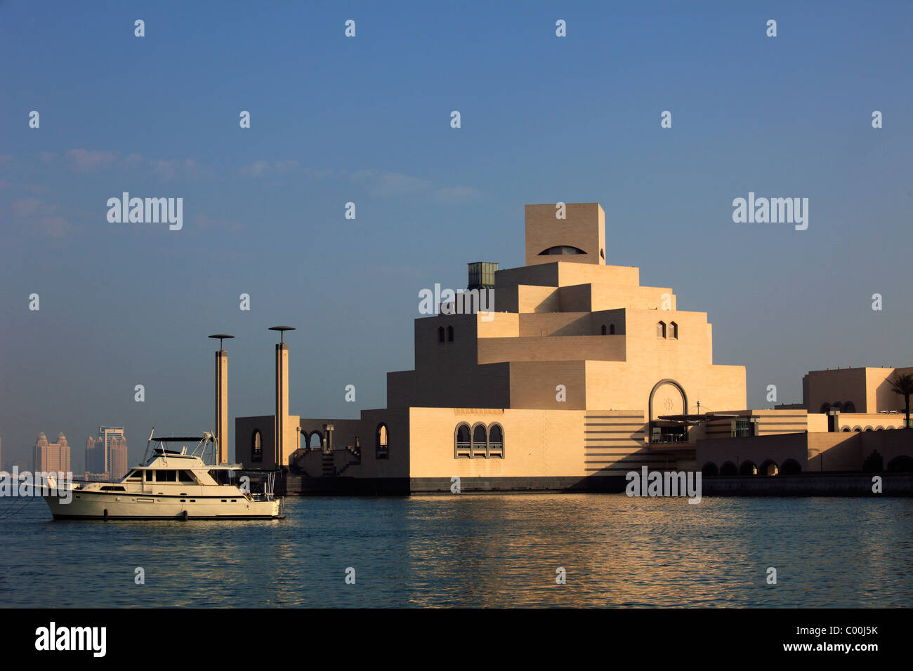 Qatar, Doha, Museum of Islamic Art, I.M. Pei architect, Stock Photo