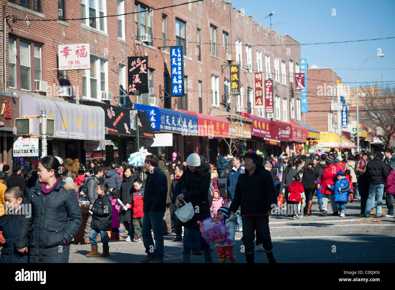 Shops and businesses in Brooklyn's Chinatown, the neighborhood of