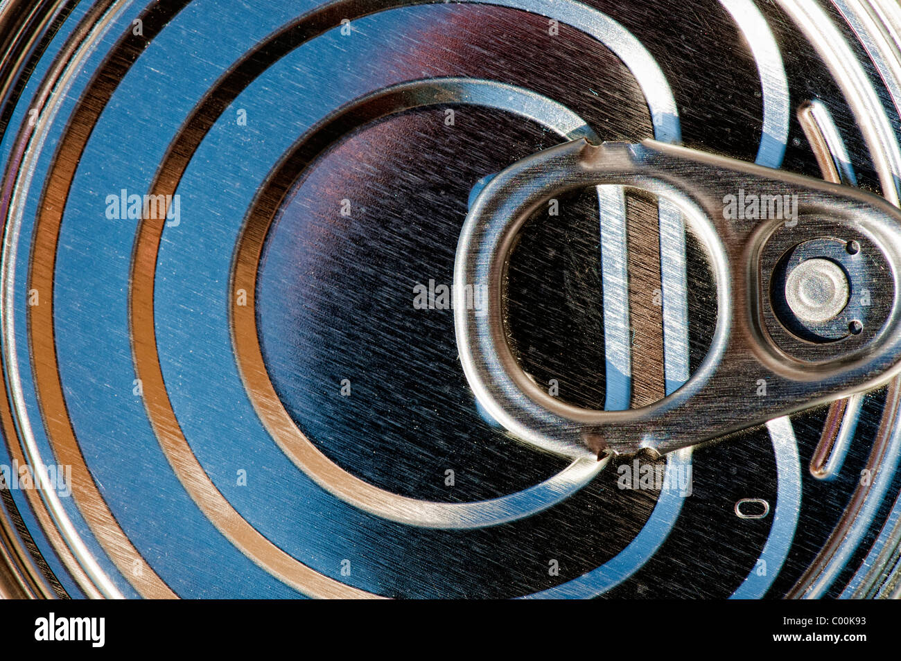 Tin Can Ring pull abstract Stock Photo Alamy