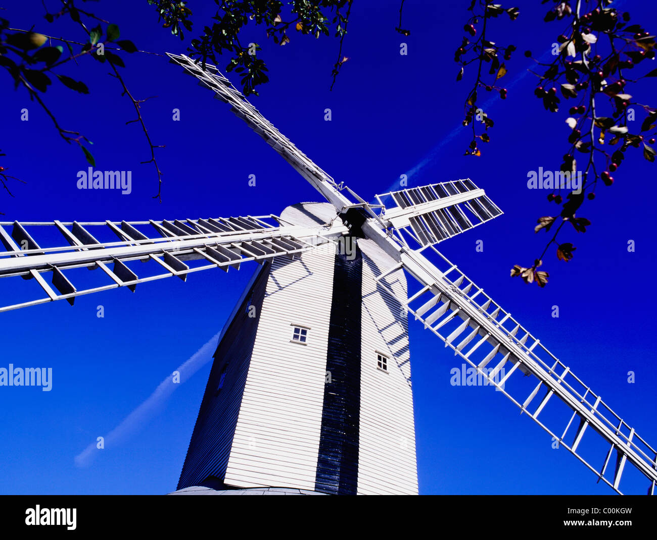 Aythorpe Roding Windmill Stock Photo - Alamy