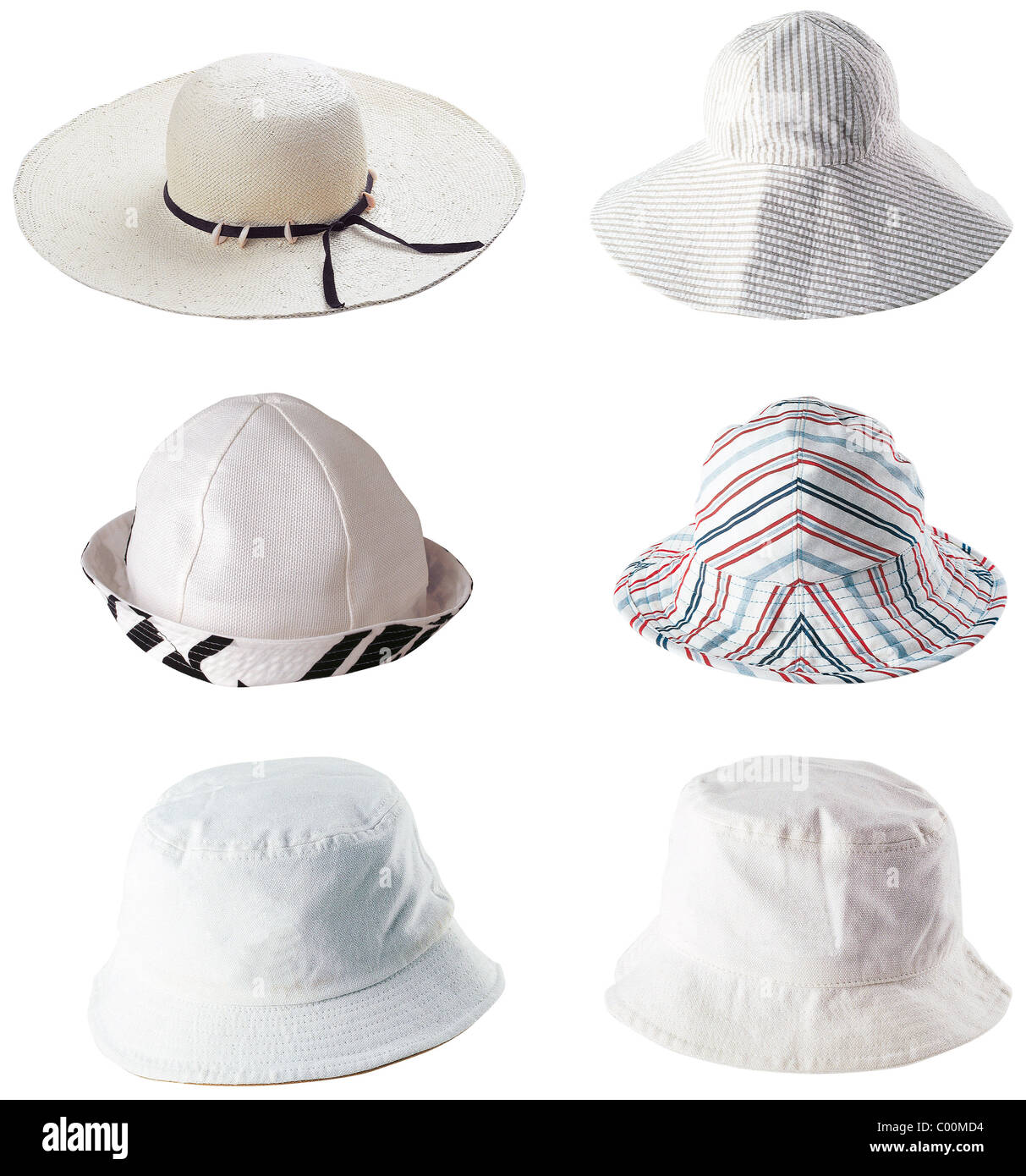White straw hats hi-res stock photography and images - Alamy