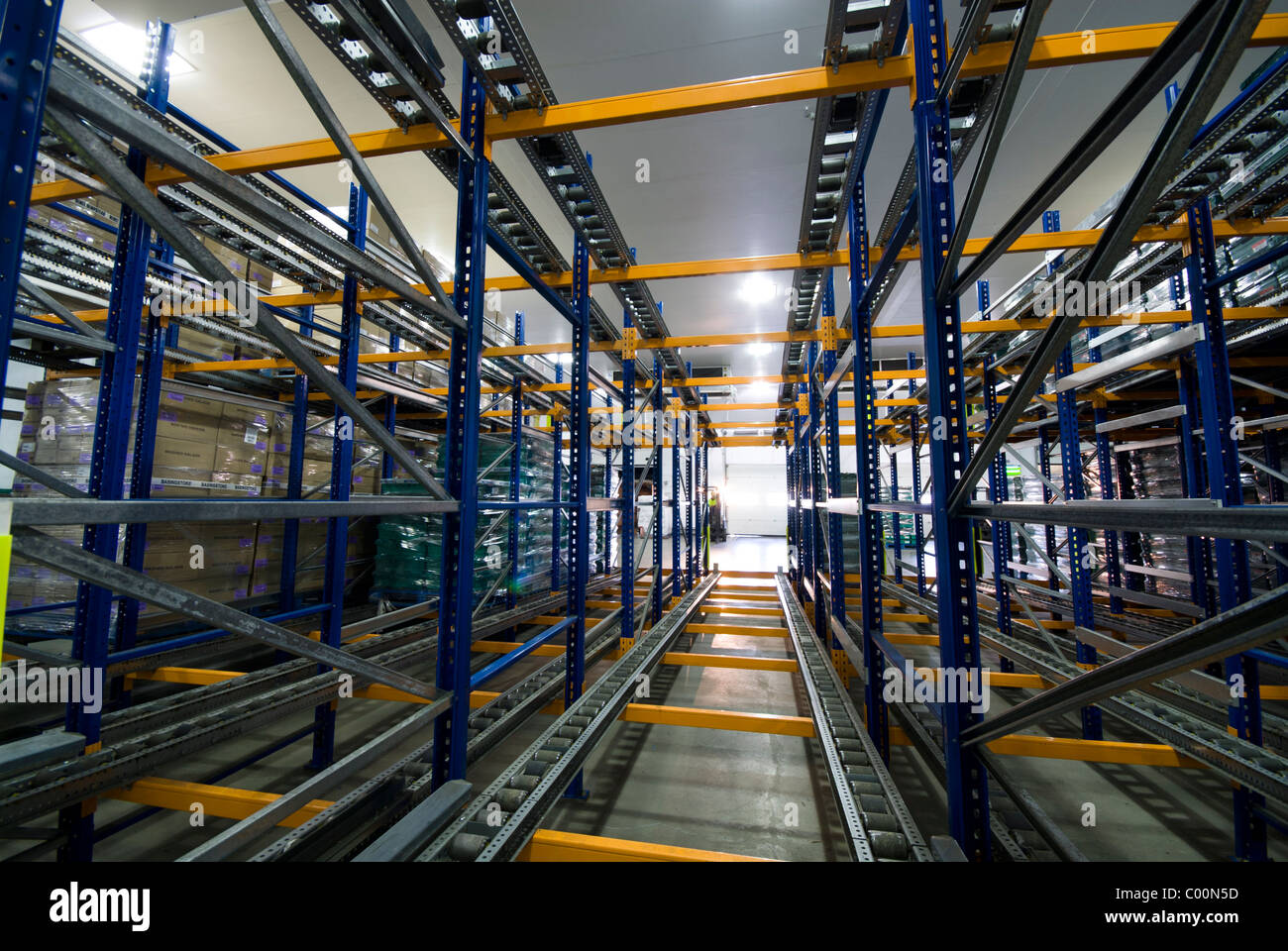 Salad crop distribution warehouse Stock Photo Alamy
