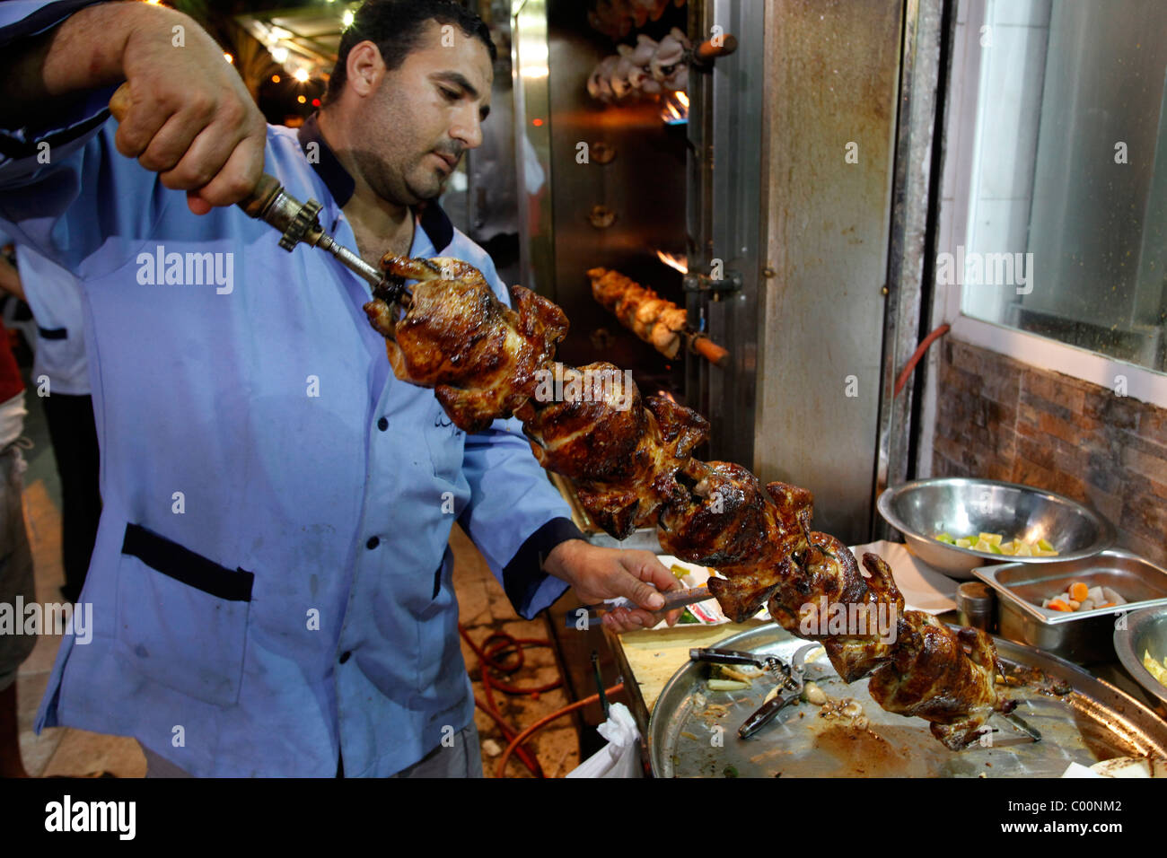 Grilled chicken restaurant, Aqaba, Jordan Stock Photo Alamy