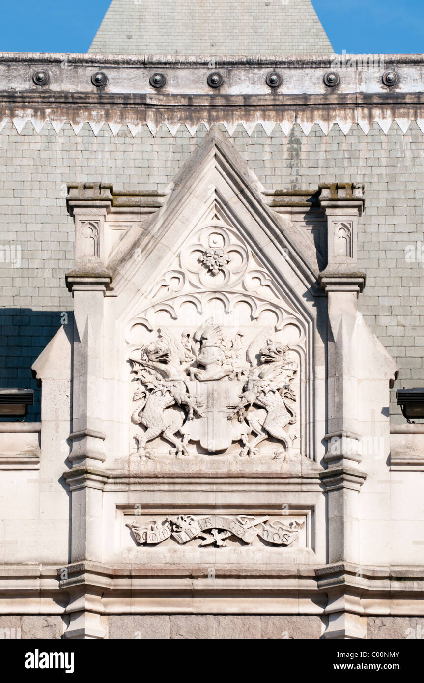 Close-up detail image of Tower Bridge in London,England Stock Photo