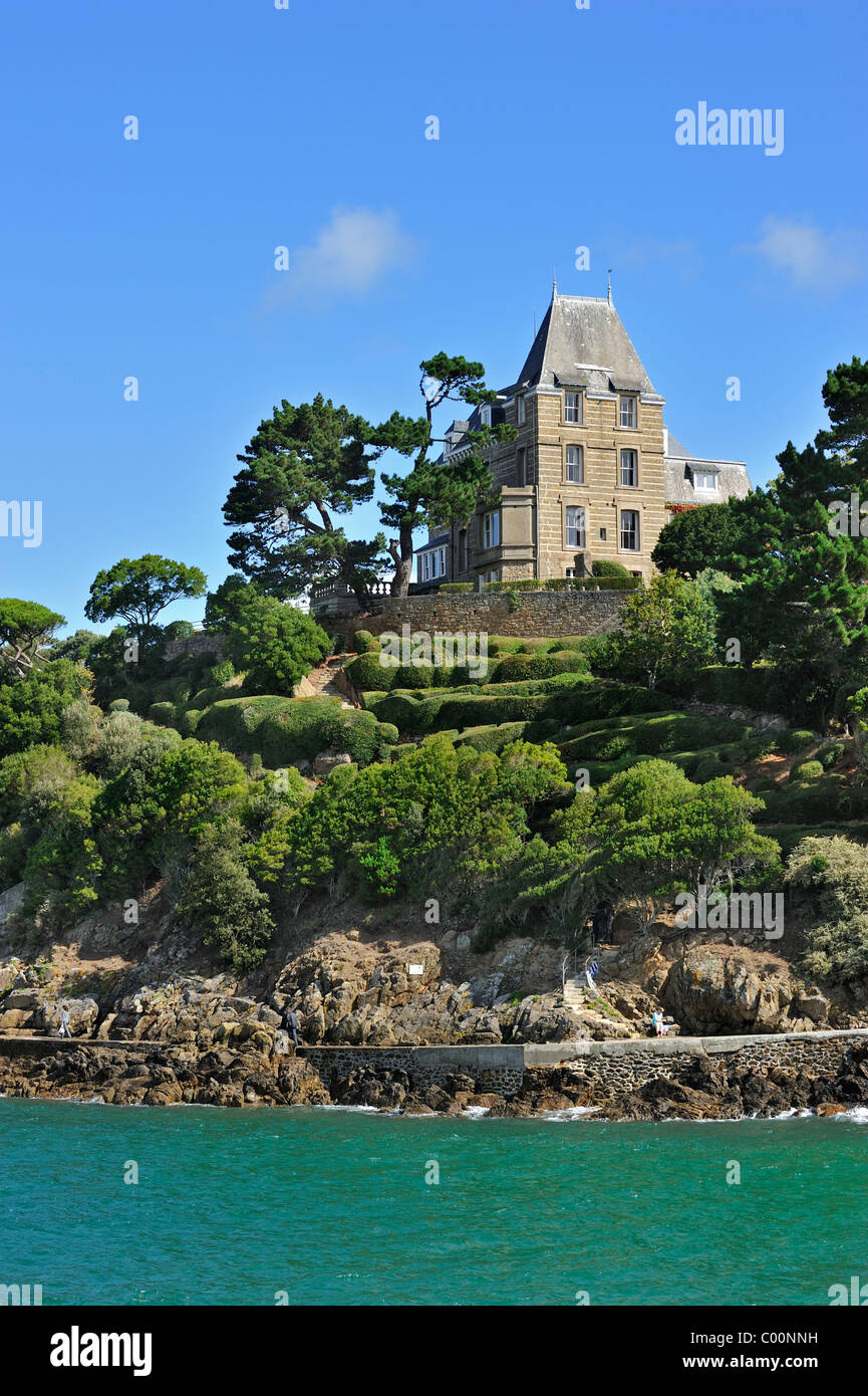 Typical house at Dinard, Emerald Coast, Brittany, France Stock Photo