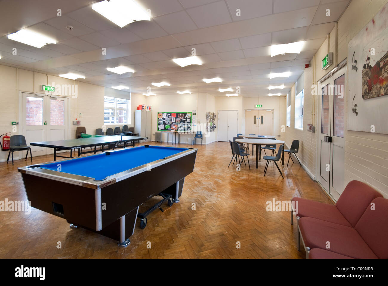 Interior common room inside indoors school college hi-res stock ...