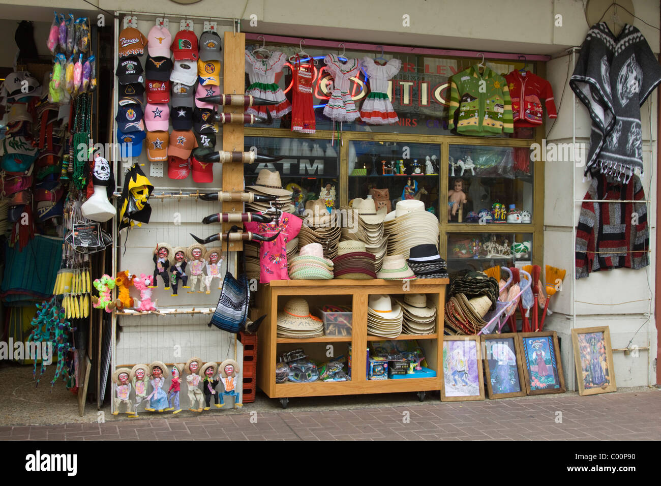 Shop Selling Traditional Mexican Souvenirs in San Antonio Texas,US
