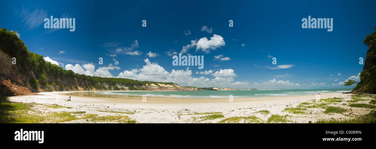 Panorama of Bahia dos Golfinhos in Praia do Pipa in the rio Grande do Norte, Brazil Stock Photo