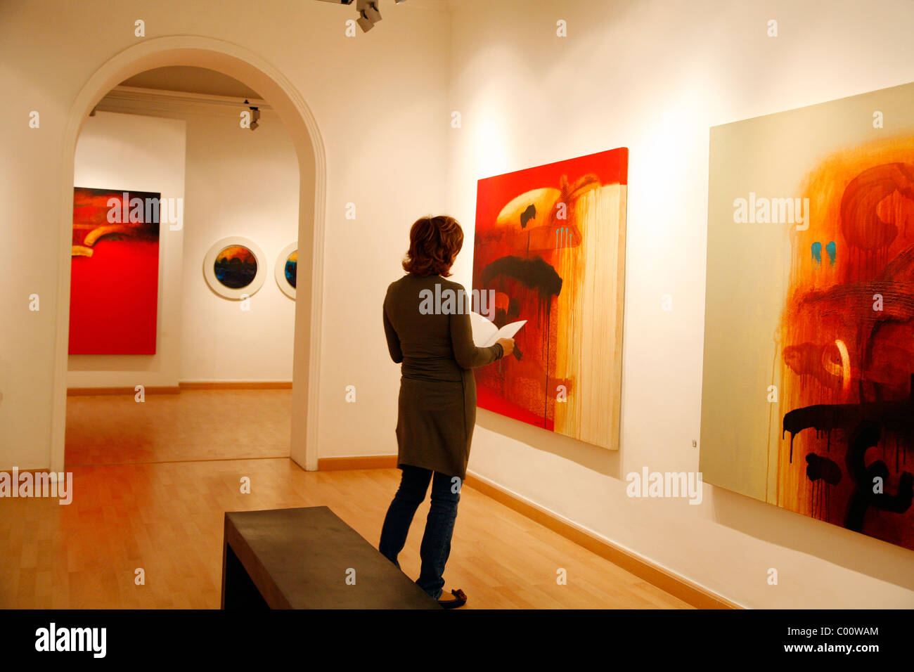 Nabal Art gallery in the posh neighrbourhood of Jabal Amman, Amman, Jordan. Stock Photo