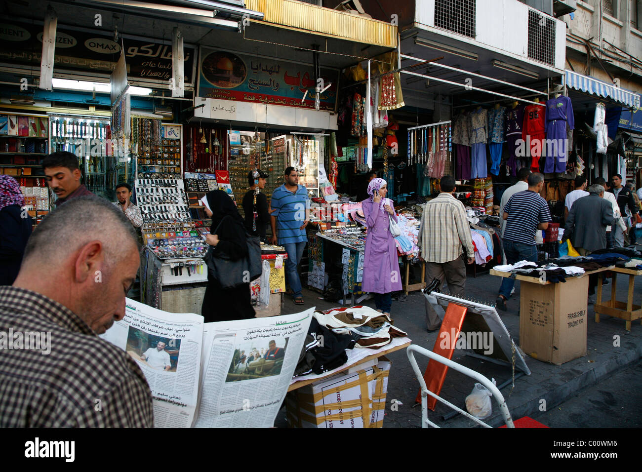 Street scene in downtown Amman, Jordan Stock Photo Alamy