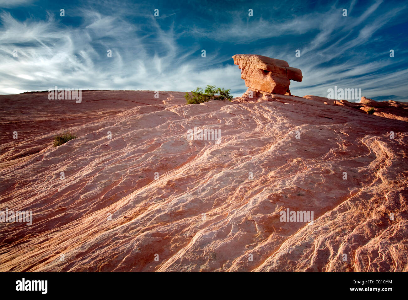 Lone rock. Valley of Fire State Park, Nevada Stock Photo Alamy