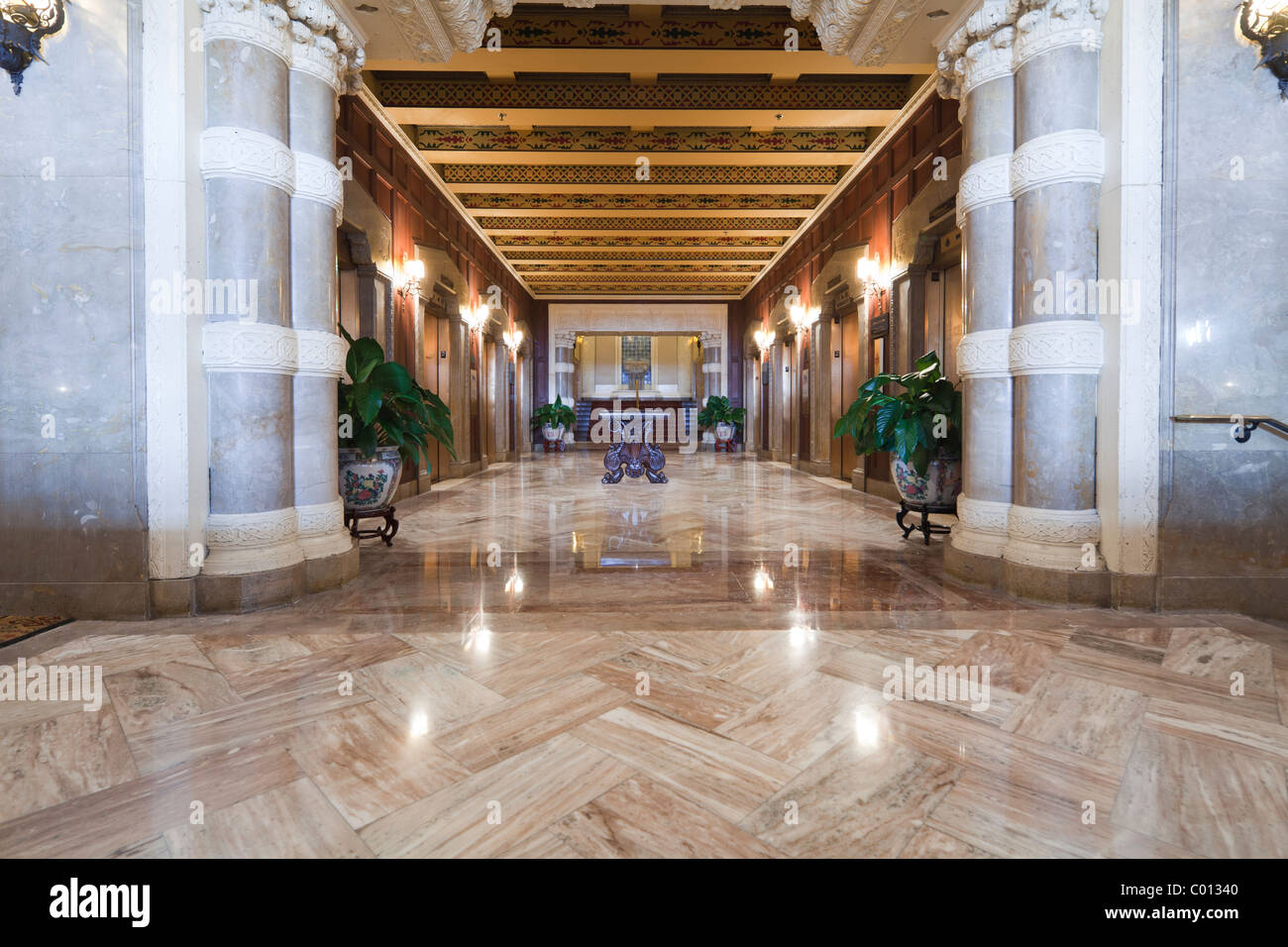 Medinah Athletic Club, now the hotel InterContinental Chicago, Illinois, USA Stock Photo