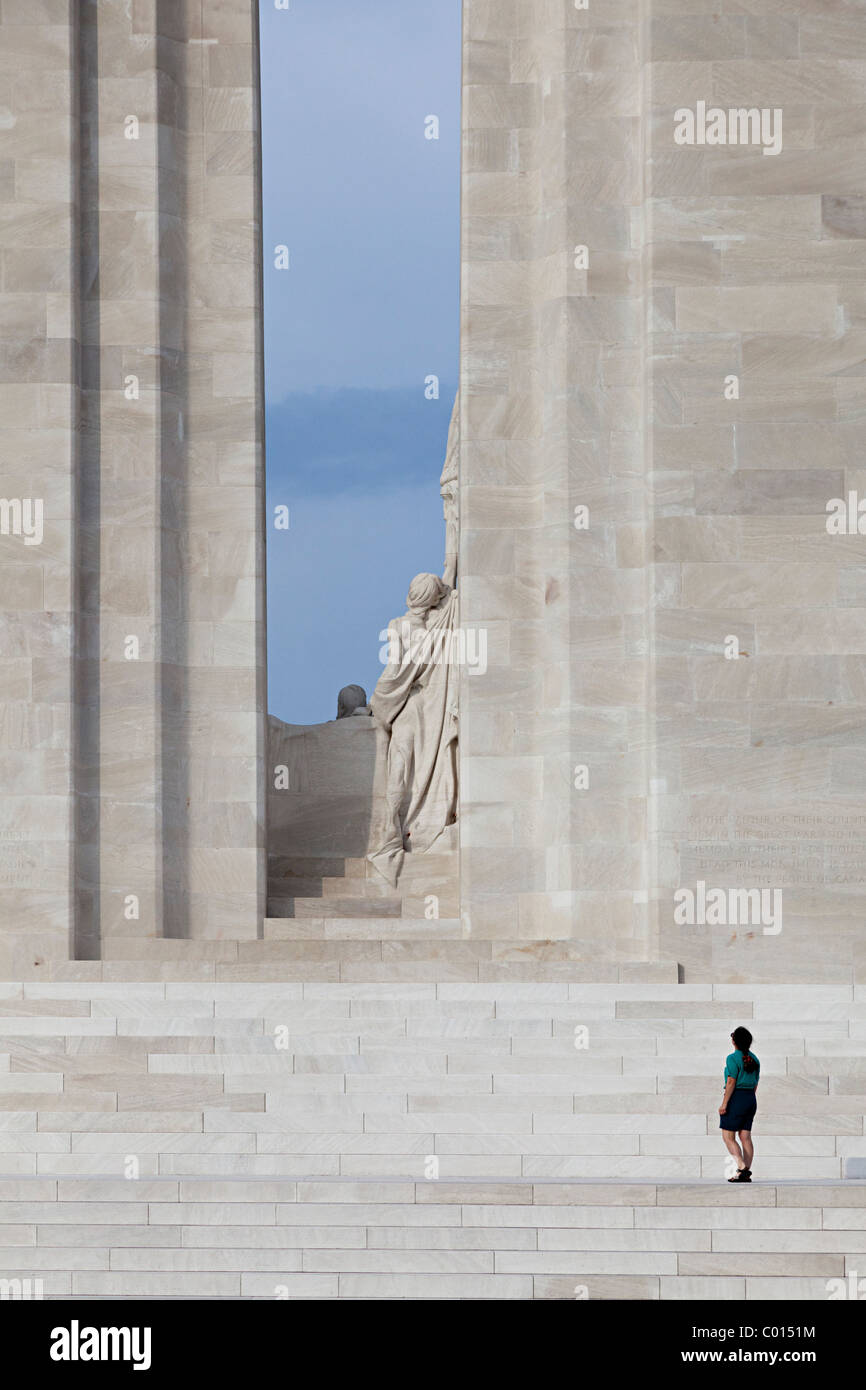 Vimy First World War Canadian memorial France Stock Photo