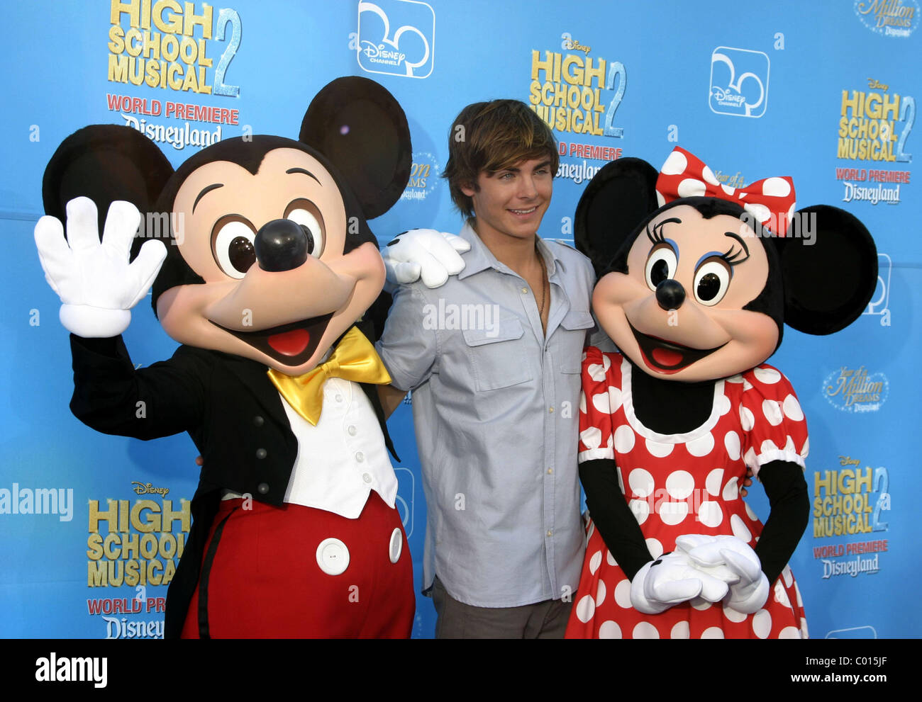 Zac Efron 'High School Musical 2' Premiere at AMC Theaters - Downtown Disney Anaheim, California - 14.08.07 Stock Photo