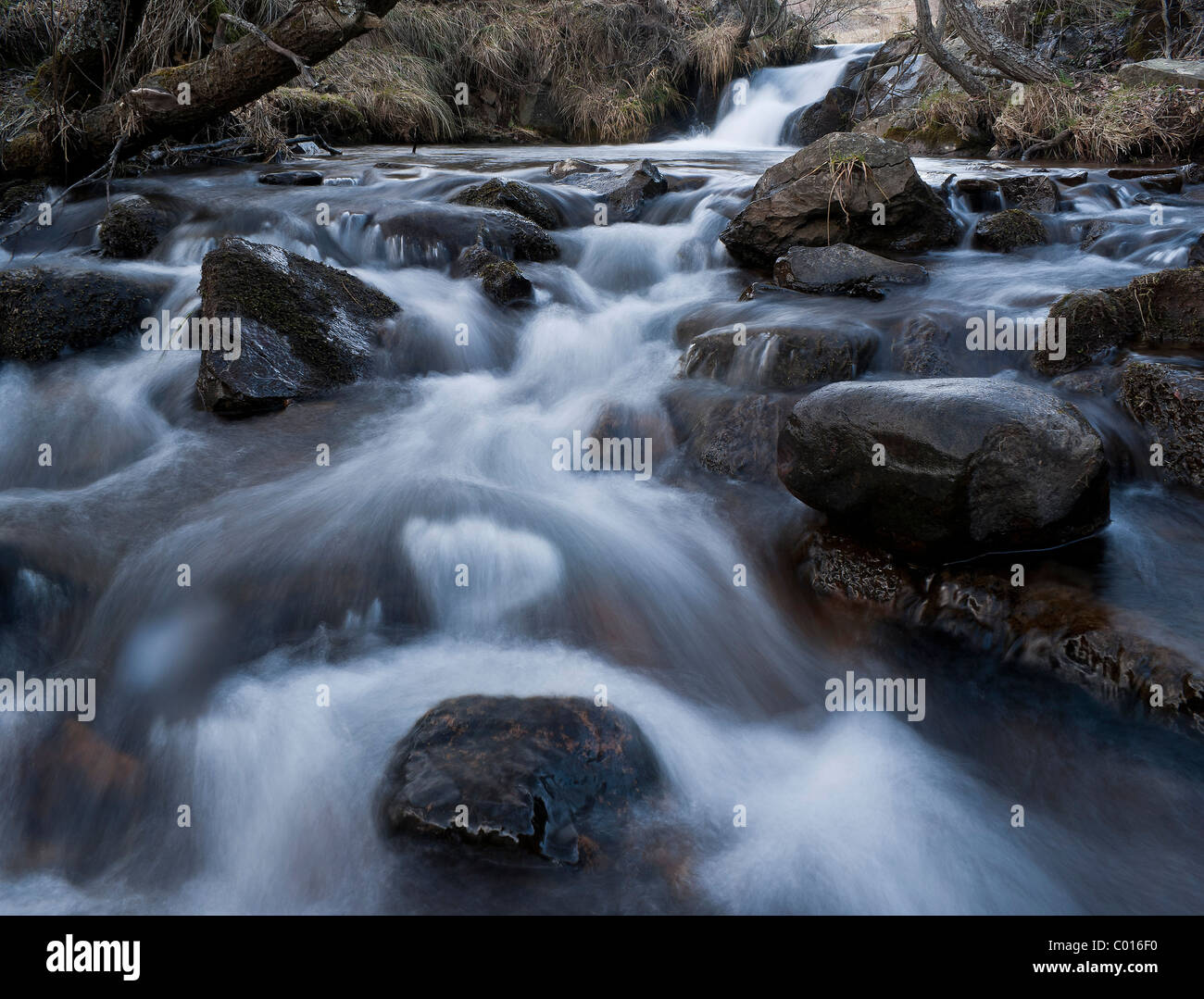 Spanish rocky stream in the north Stock Photo