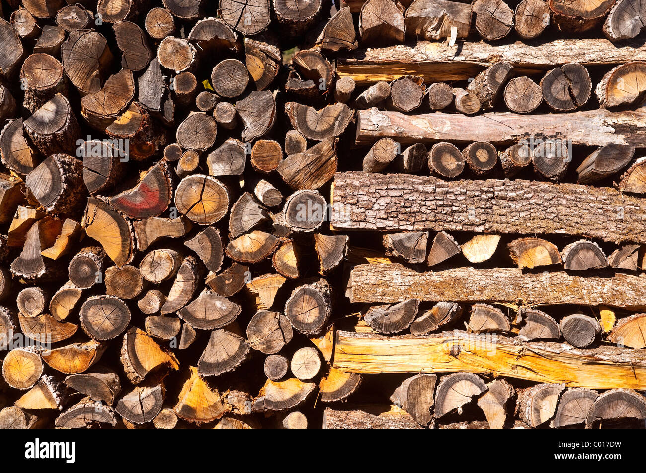 Stack chopped oak wood domestic hi-res stock photography and images - Alamy