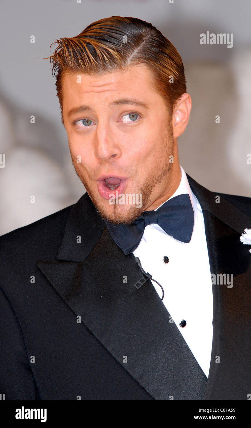 Duncan James who stars as 'Billy Flynn' in 'Chicago', performing