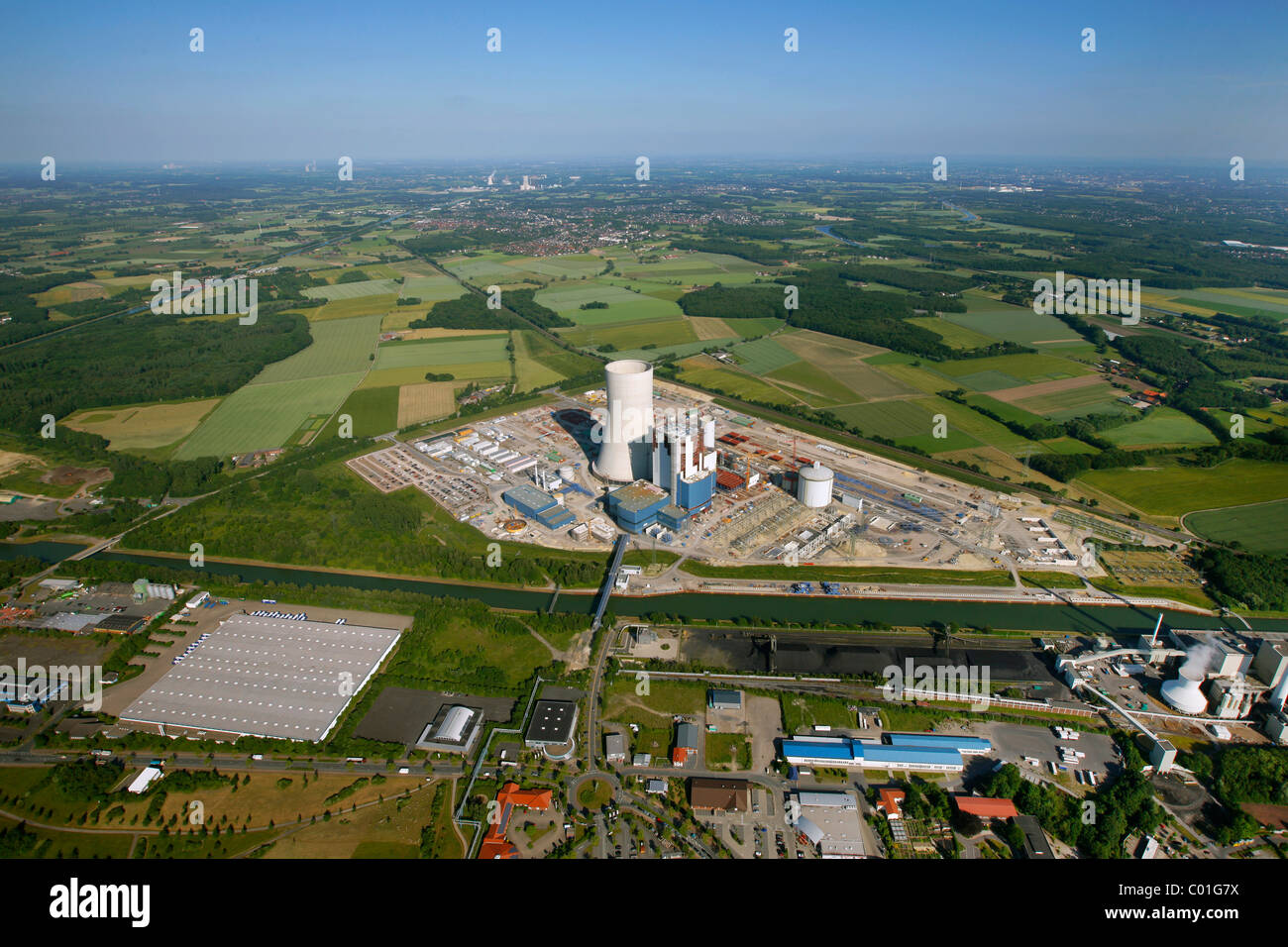 Aerial View Datteln4 Coal Power Plant Of The EON Energy Corporation