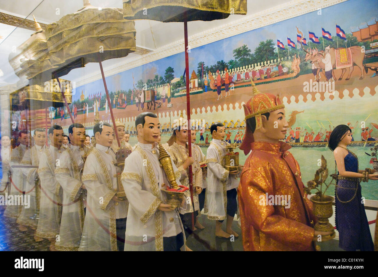 Model of the procession of the crown jewels in the Royal Palace, Phnom 