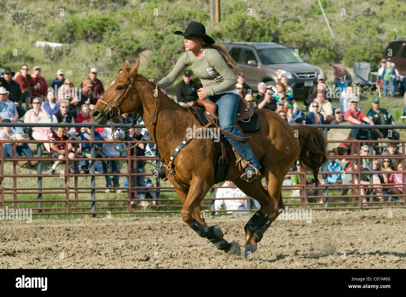 Gardiner Rodeo Photos of cowboys at rodeo hi-res stock photography and images - Alamy