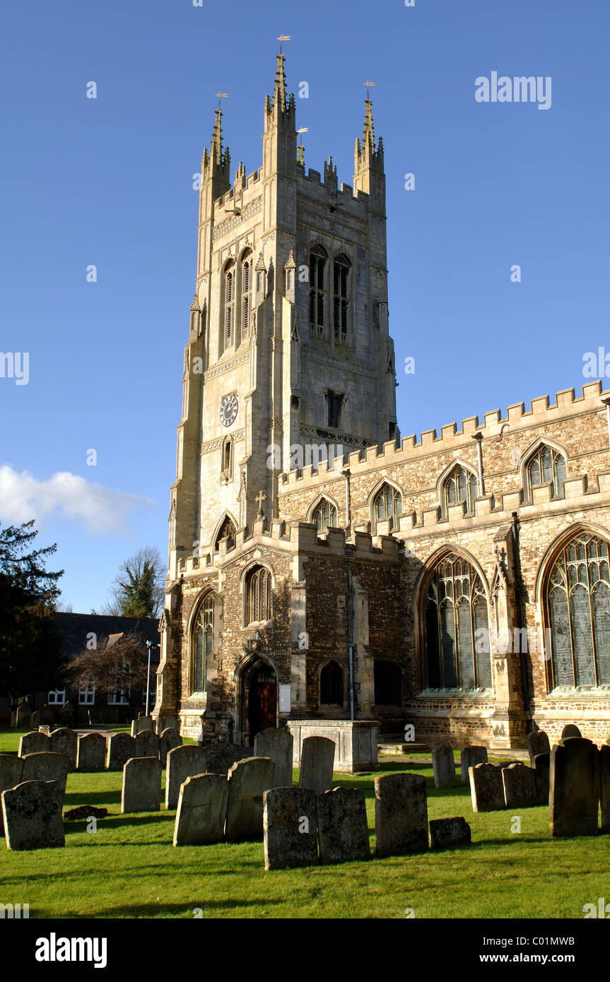 St. Mary the Virgin Church, St. Neots, Cambridgeshire, England, UK Stock Photo