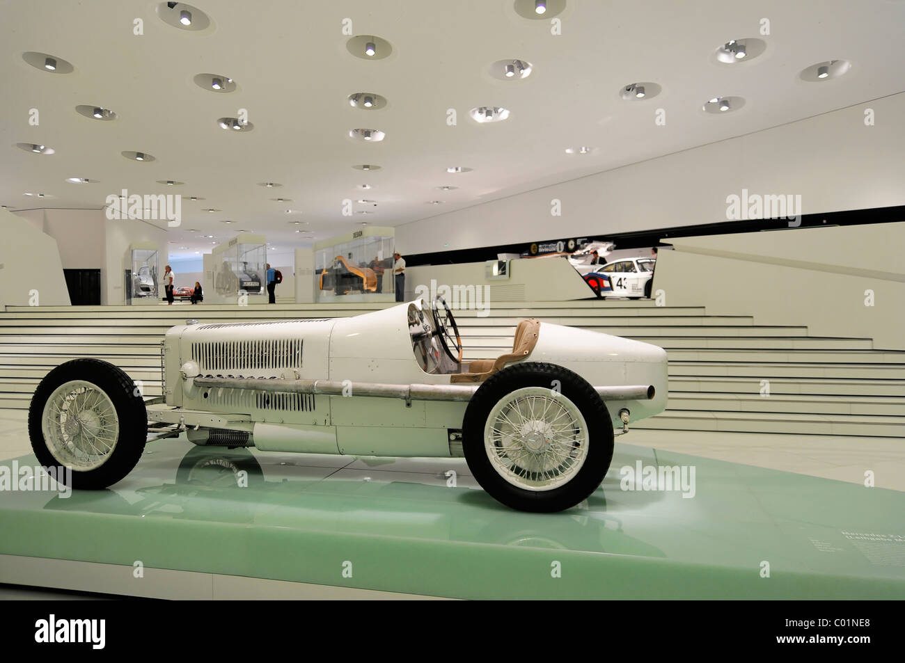 Mercedes 2-liter Monza racing car, on loan, Porsche Museum, Stuttgart, Baden-Wuerttemberg, Germany, Europe Stock Photo