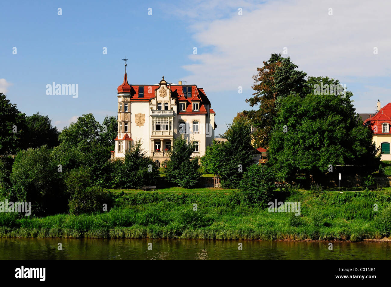 Luxurious villa, manor house, near Wachwitz, Dresden, Saxony, Germany, Europe Stock Photo Alamy