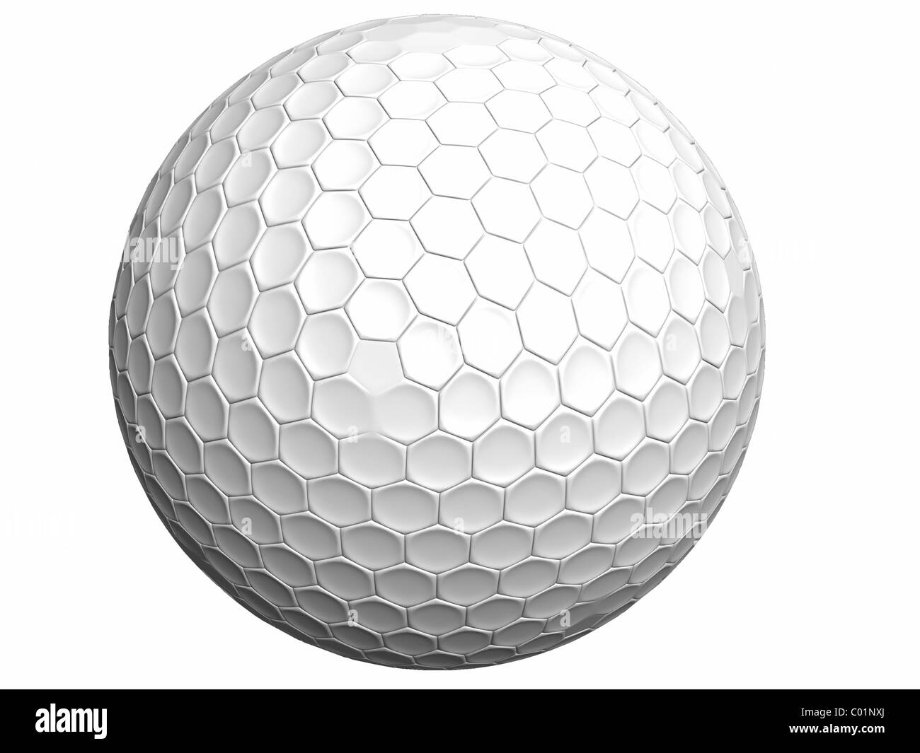 3D rendered high resolution, golf ball Stock Photo