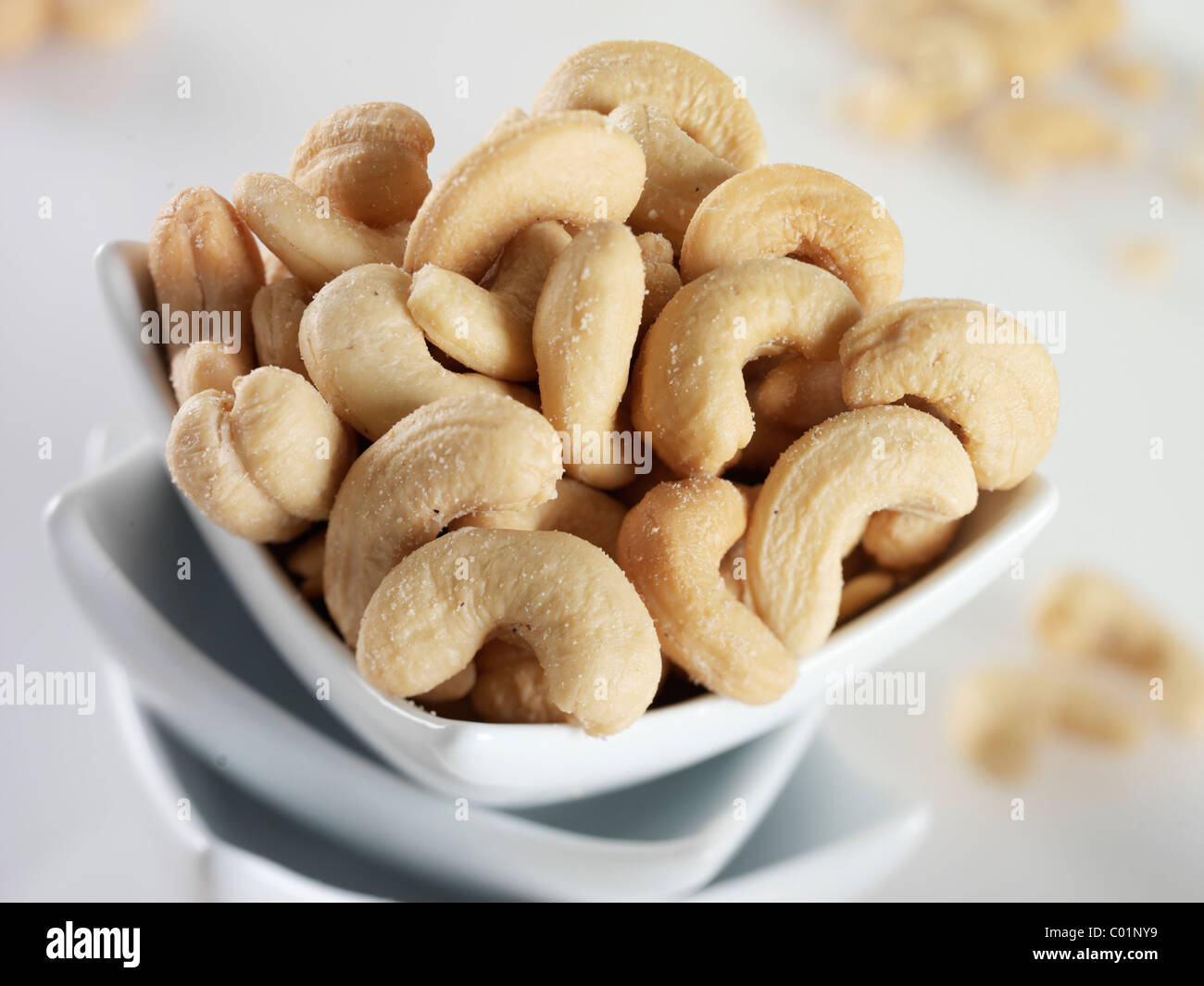 SALTED CASHEW NUTS Stock Photo