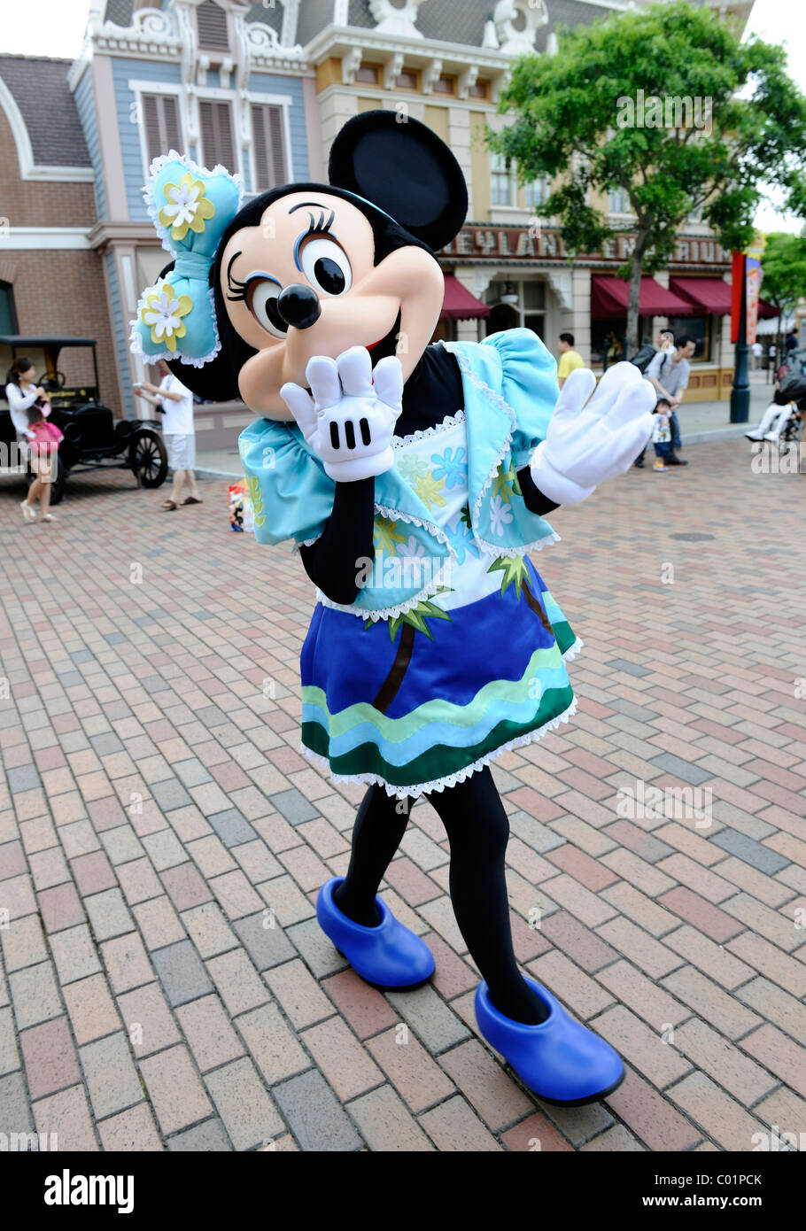 Minnie Mouse in Disneyland, Hong Kong, China, Asia Stock Photo