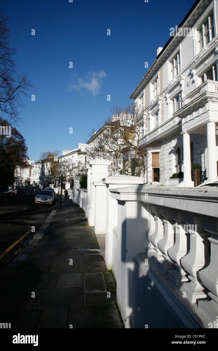 Regency housing on The Boltons, Chelsea, London, UK Stock Photo
