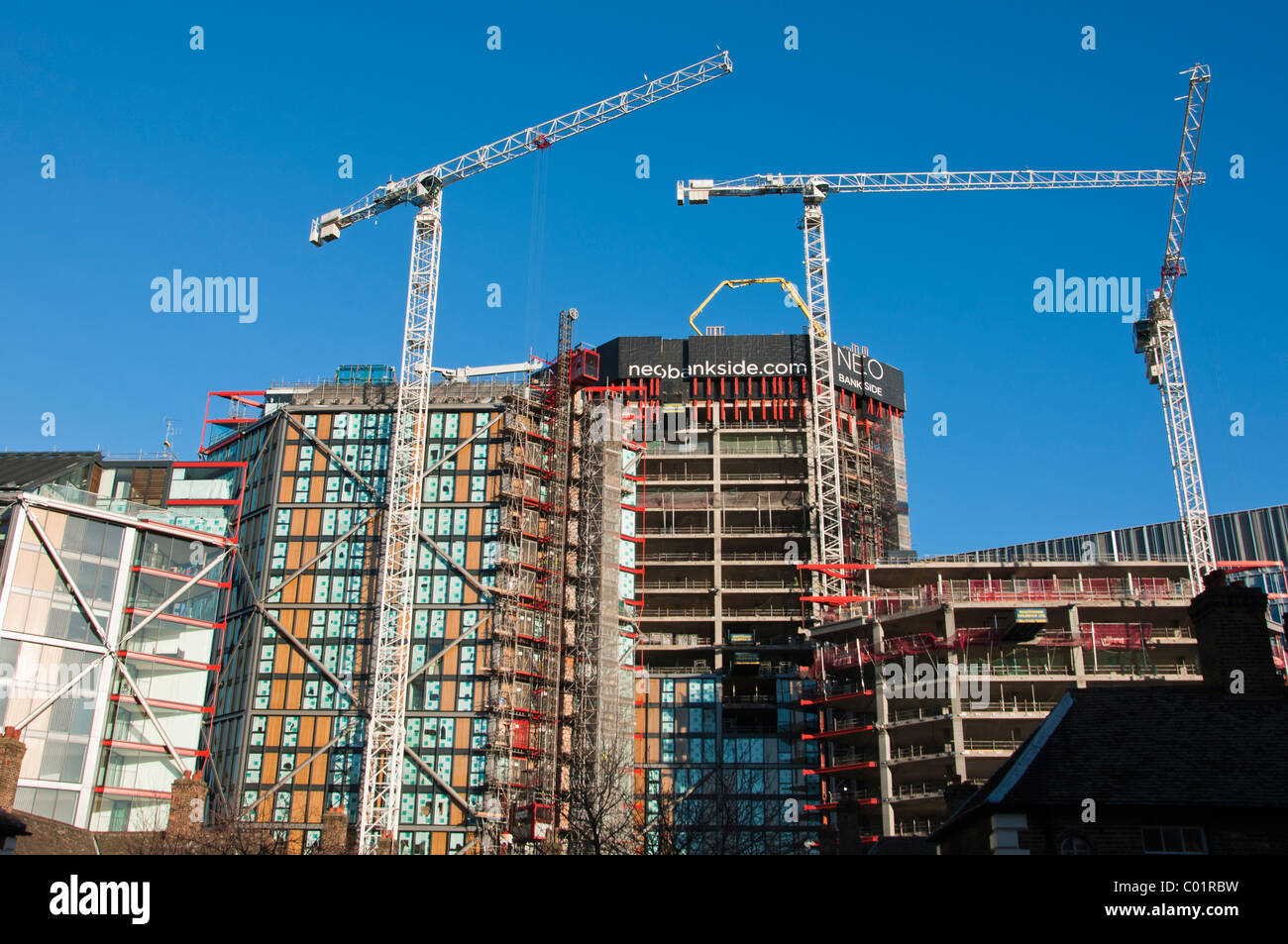 NEO Bankside building site, Southwark, London, England, UK Stock Photo