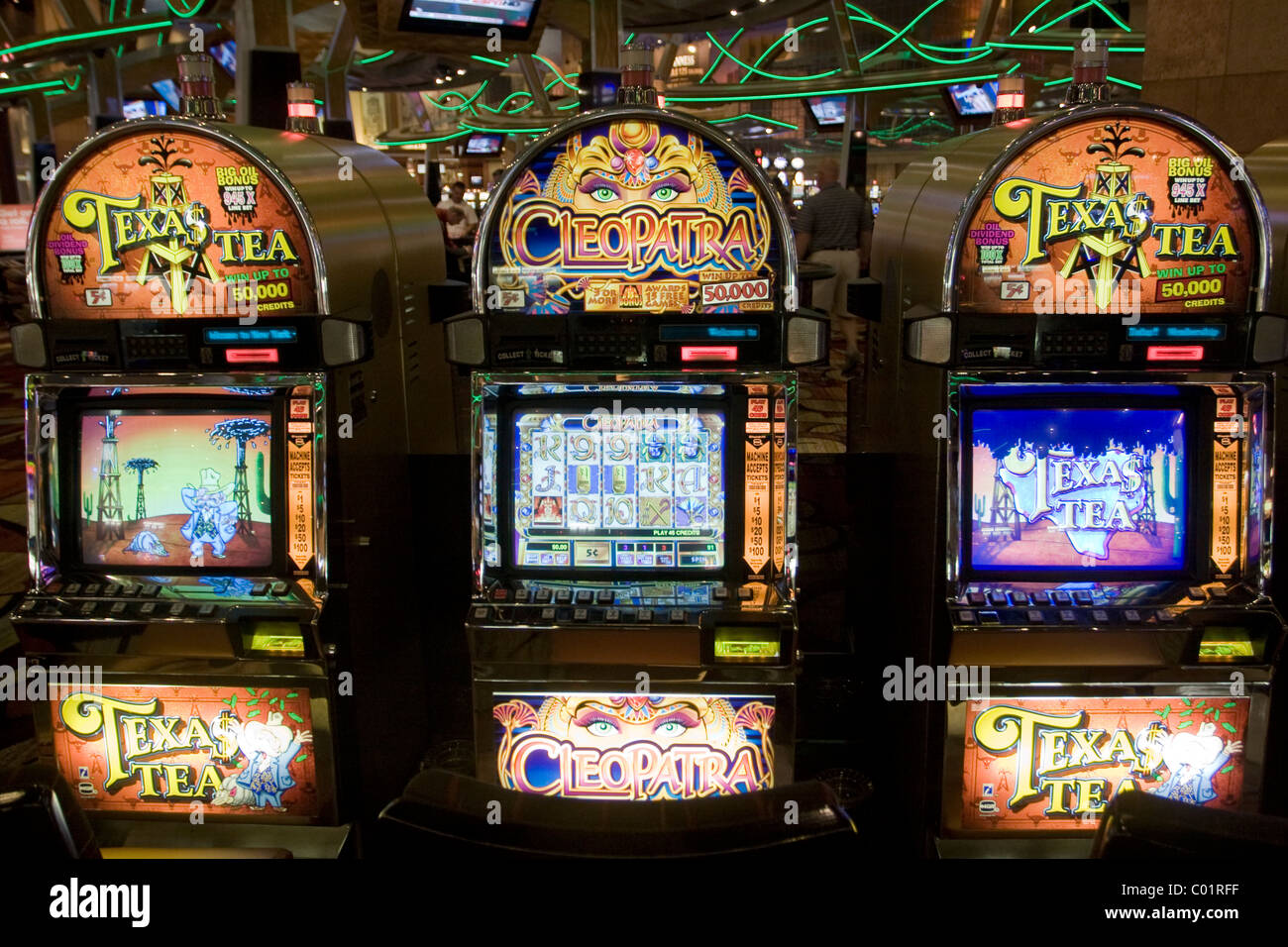 Gambling machines at a casino in Las Vegas, NV, USA Stock Photo Alamy