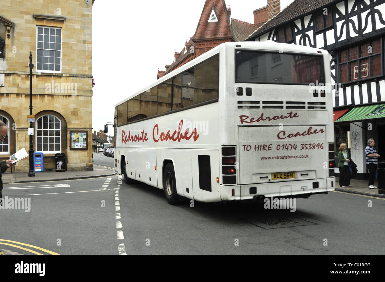 Coach on StratfordUponAvon High Street, UK Stock Photo Alamy
