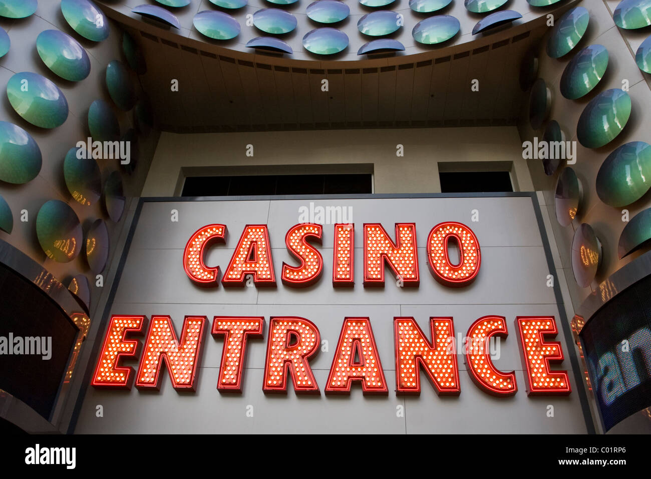 Casino entrance, Las Vegas, NV, USA.. Stock Photo