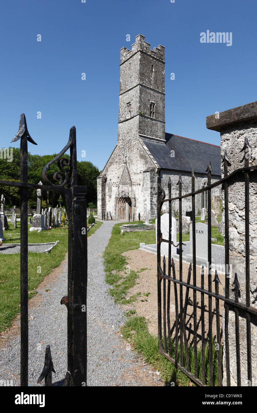 St. Brendan's Cathedral, Clonfert Cathedral, County Galway, Connacht, Republic of Ireland, Europe Stock Photo