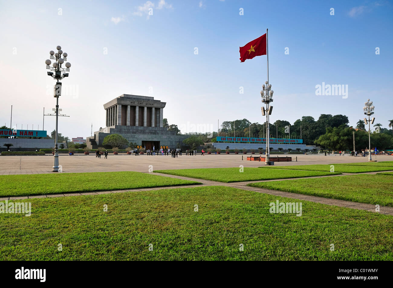 Ho Chi Minh Mausoleum, Hanoi, Vietnam, Southeast Asia Stock Photo