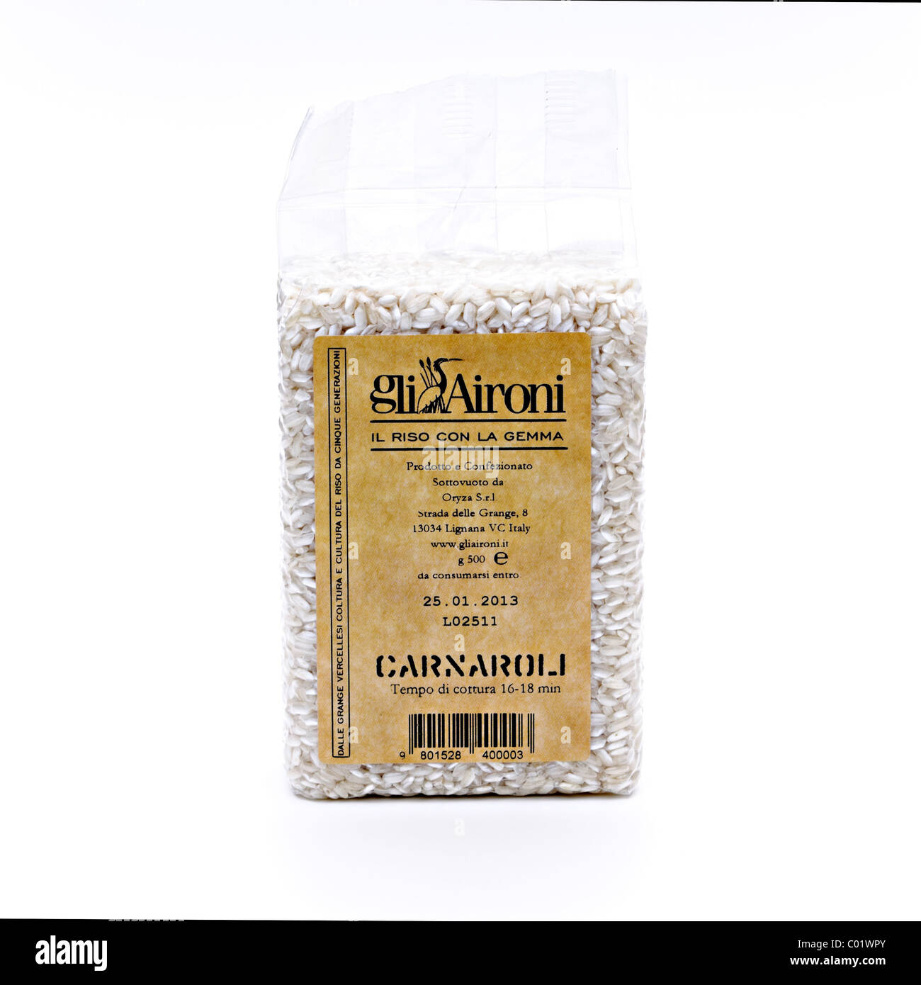 Risotto rice vacuum packed Stock Photo Alamy