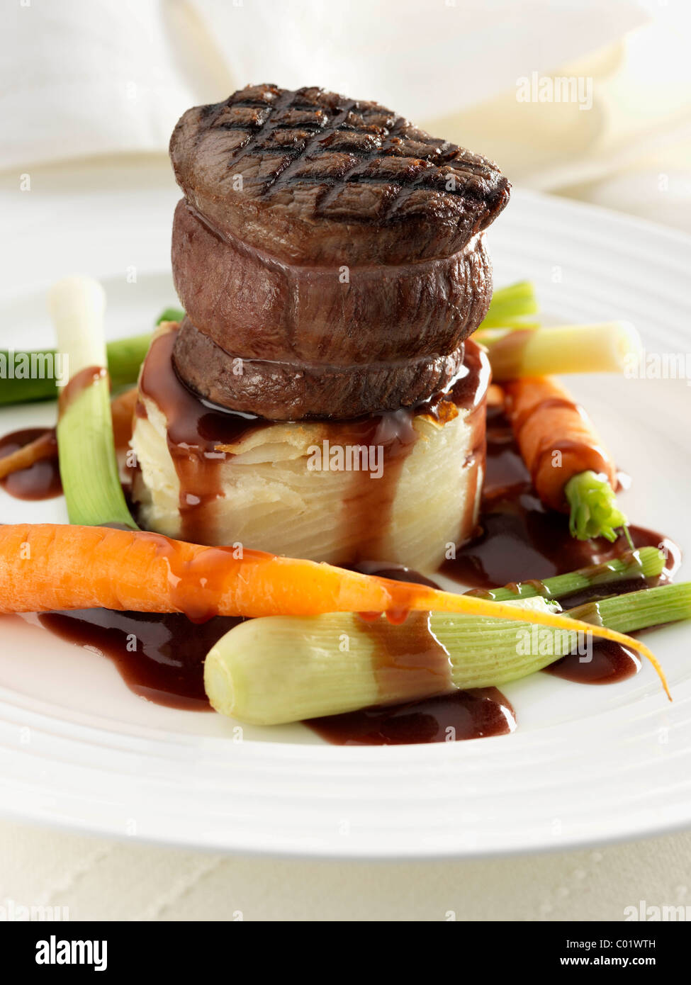 Steak And Dauphinoise High Resolution Stock Photography And Images Alamy