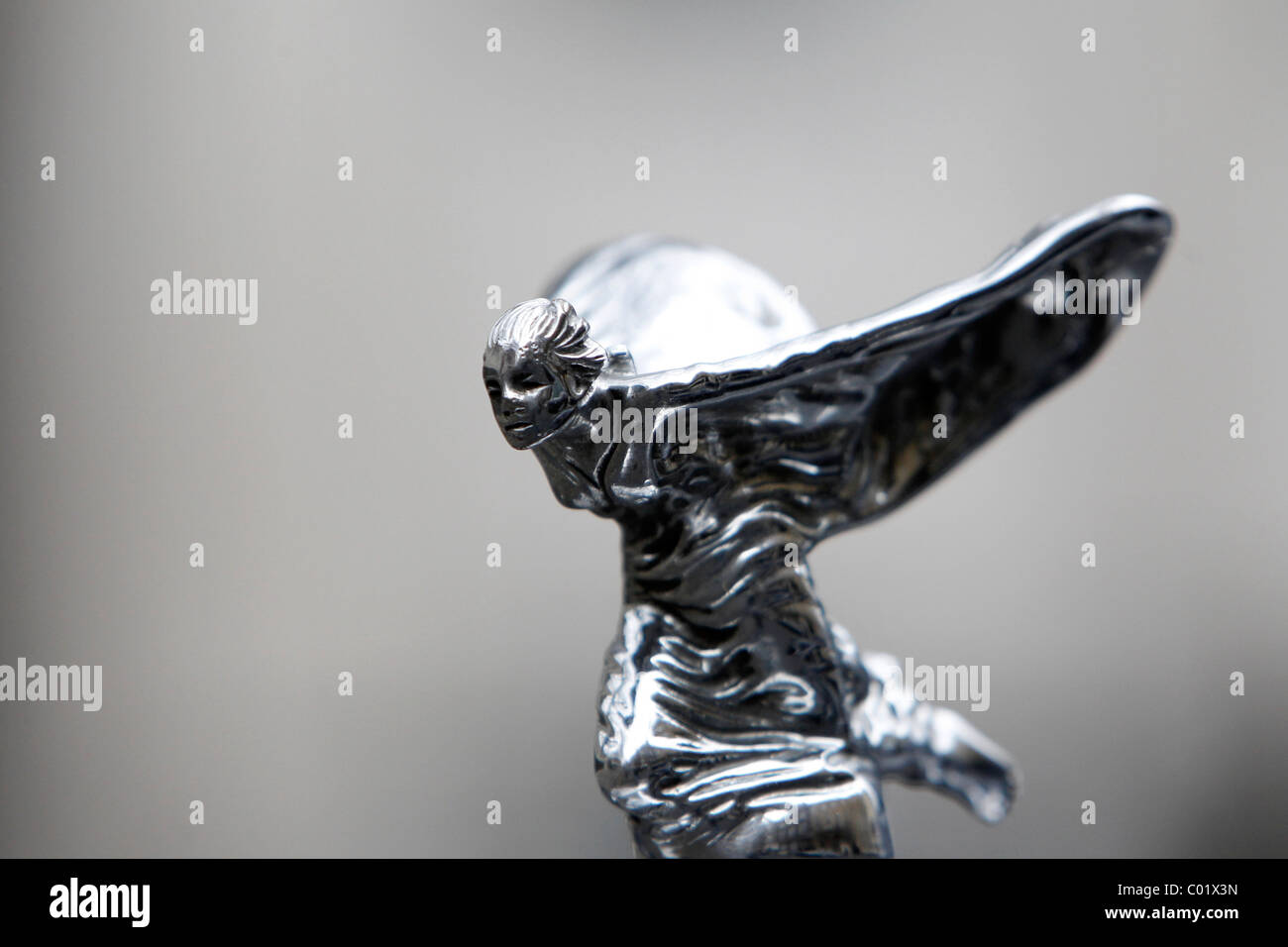 The Spirit of Ecstasy on the front of a Rolls Royce Stock Photo