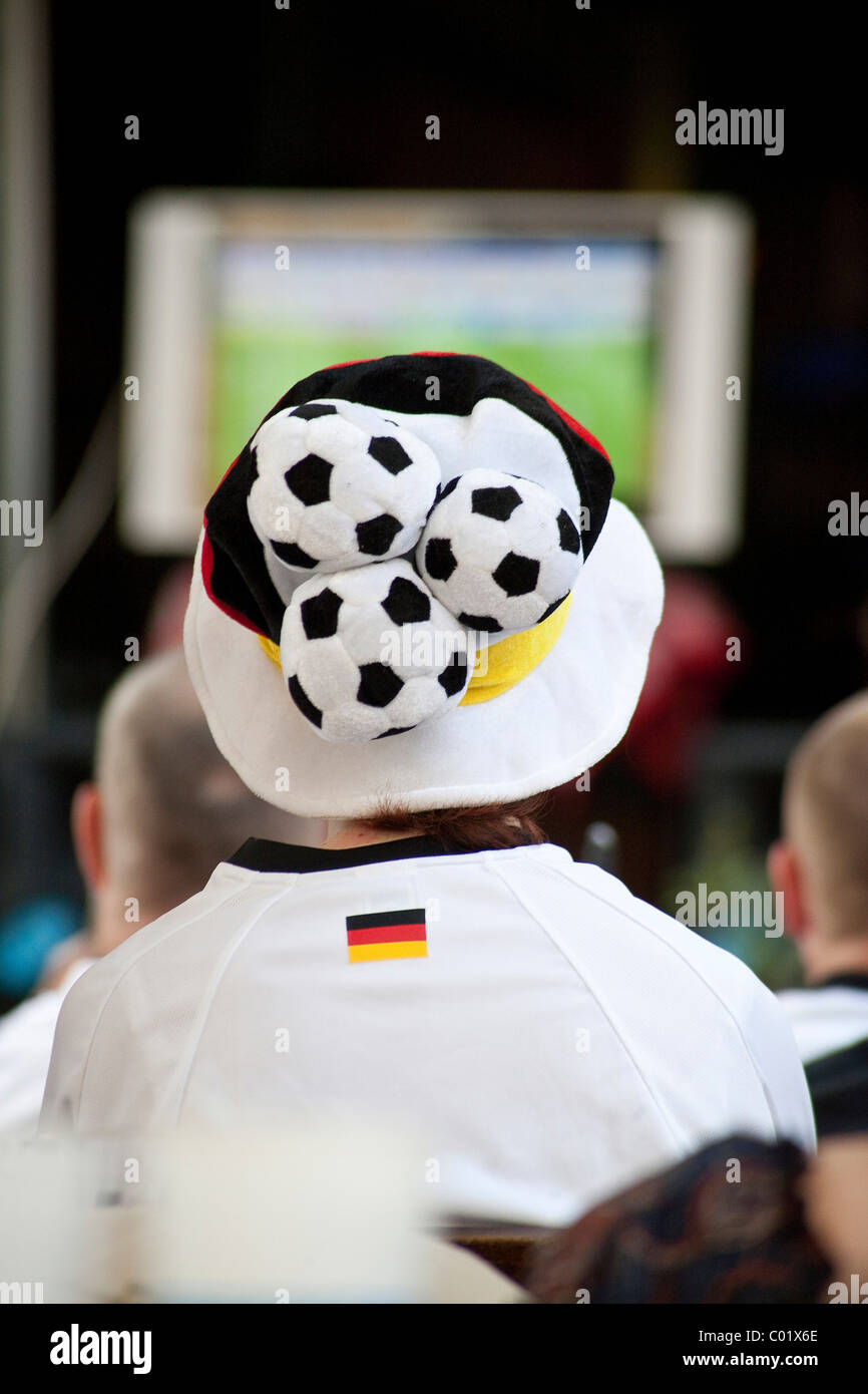 German fan at the Soccer World Cup Stock Photo Alamy