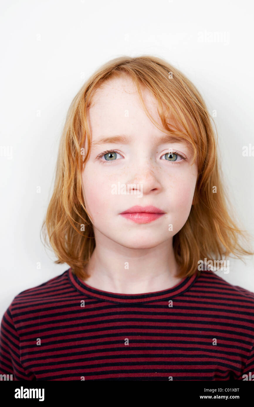 Portrait of a girl with red hair Stock Photo - Alamy