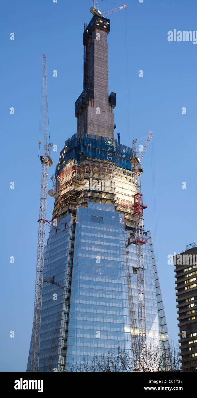 The Shard Skyscraper Construction - London Bridge Stock Photo