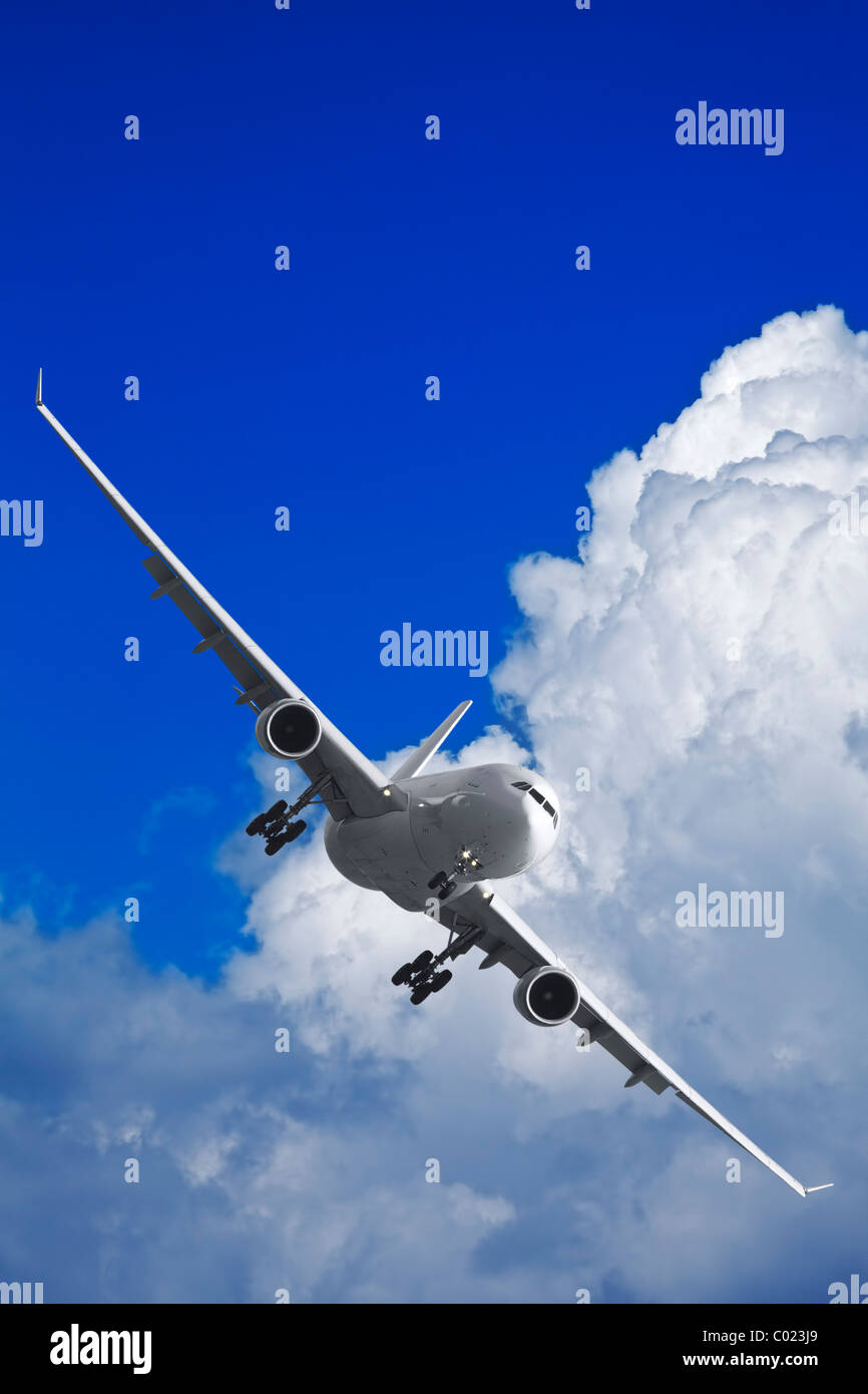 Jet aircraft in a sky Stock Photo - Alamy