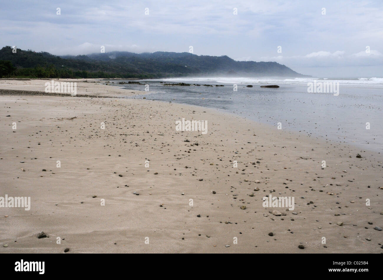 Sand on Mal Pais beach, Nicoya Costa Rica Stock Photo