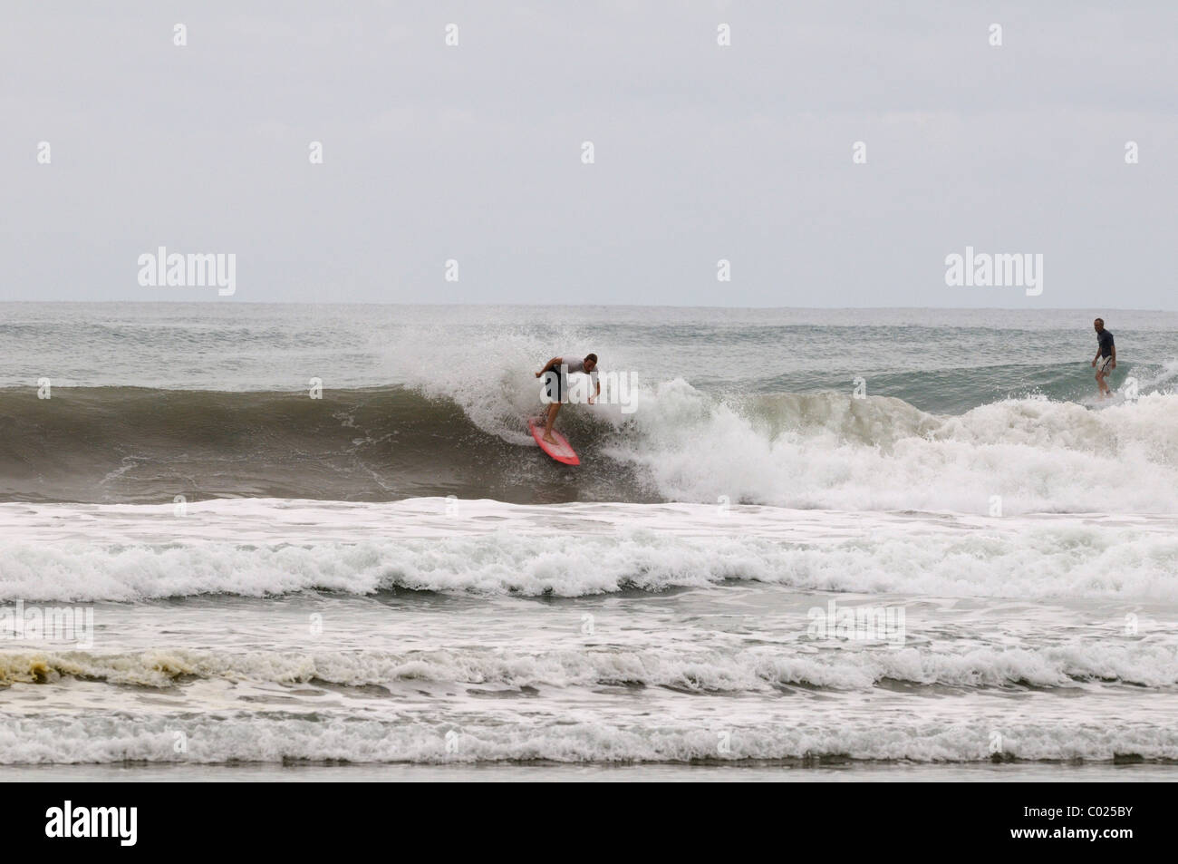 Good Surfing On Santa Teresa Beach Nicoya Costa Rica Stock Good Surfing On Santa Teresa Beach Nicoya Costa Rica Stock