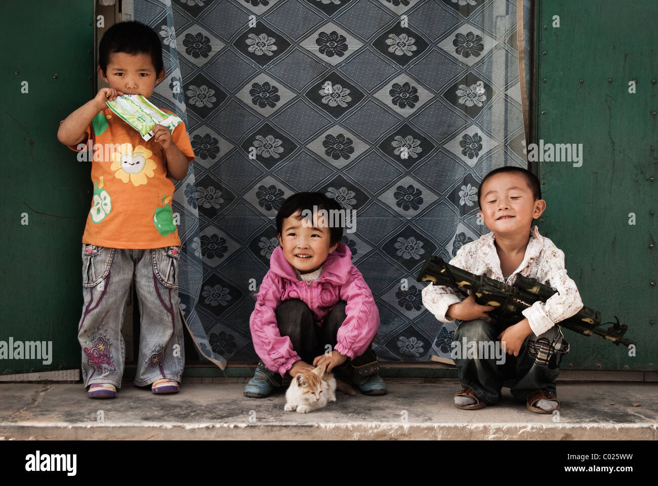 Children poverty playing toys hi-res stock photography and images - Alamy