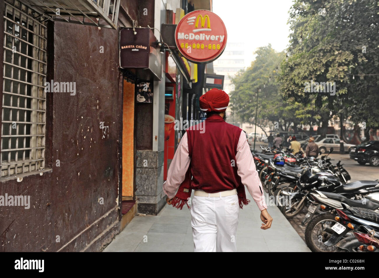 Indian Businessman in Dehli Stock Photo